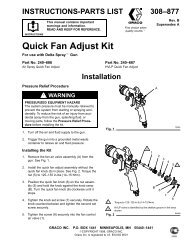308877B Quick Fan Adjust Kit - Graco Inc.