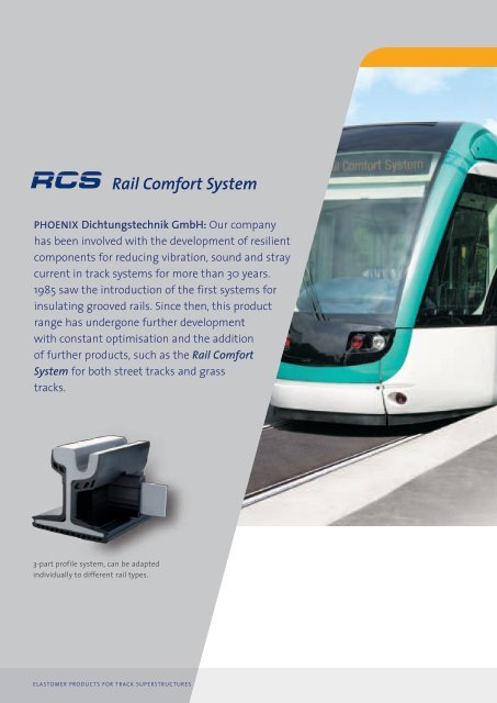 RCS Rail Comfort System (PDF | EN | 1.8 MB - PDT Profiles