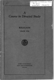 A Course in Directed Study RELIGION - Digital Repository Services