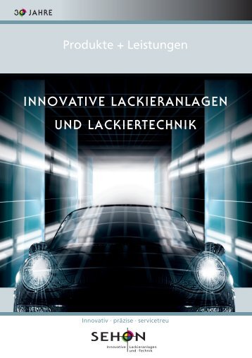 SEHON Produkte und Leistungen - Sehon Lackieranlagen