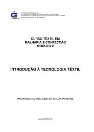 INTRODUÃÃO Ã TECNOLOGIA TÃXTIL - Wiki do IF-SC