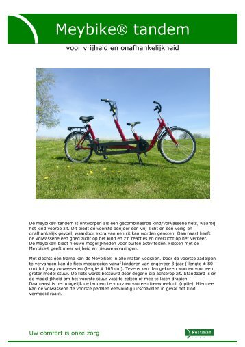 Meybike® tandem - Pestman Import