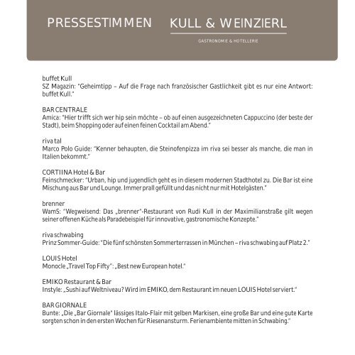 kull & weinzierl - Brenner
