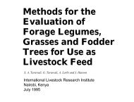 Methods for the Evaluation of Forage Legumes, Grasses and Fodder ...