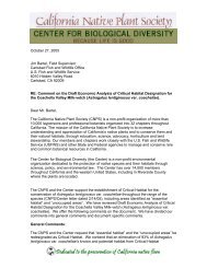 2012 Chapter Annual Reports - California Native Plant Society