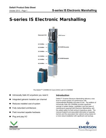 S-series IS Electronic Marshalling - Emerson Process Management