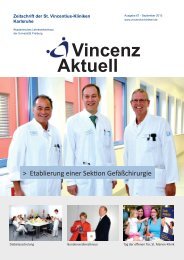 Vincenz Aktuell - St. Vincentius-Kliniken gAG