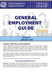 CCER General Employment Guidelines - The Archdiocese of ...