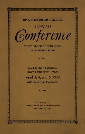 Conference reports of The Church of Jesus Christ of Latter-day Saints