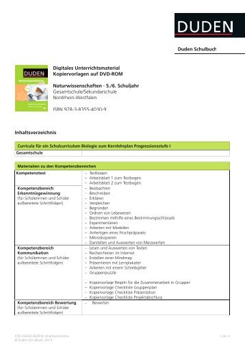 Digitales Unterrichtsmaterial Kopiervorlagen auf DVD-ROM ...