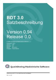 BDT 3.0 - beim Qualitätsring Medizinische Software