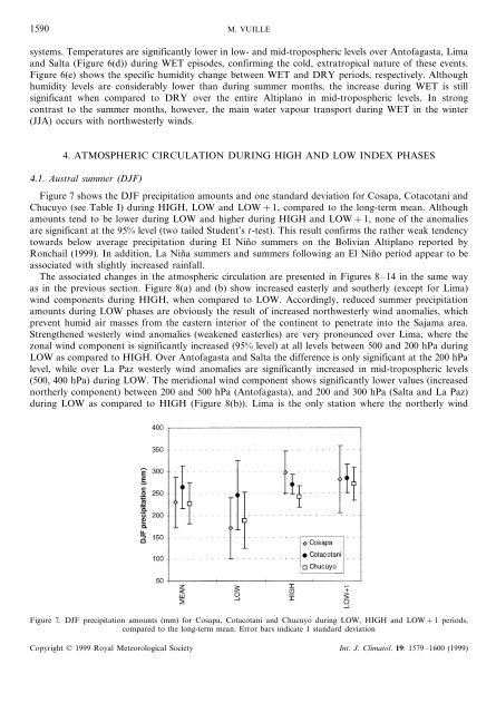 Atmospheric circulation over the Bolivian Altiplano during ... - CDAM