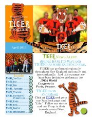 Tiger Curriculum Connections - Plymouth State University