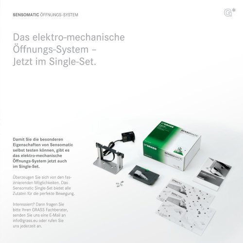 SENSOMATIC ÖFFNUNGS-SYSTEM - Grass