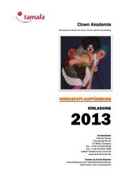 Einladung zur Werkstatt Aufführung 2013 (pdf) - Tamala-Center