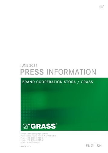 PRESS RELEASE »BRAND COOPERATION WITH ADDED ... - Grass