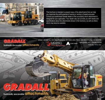 Download Gradall excavator attachments brochure