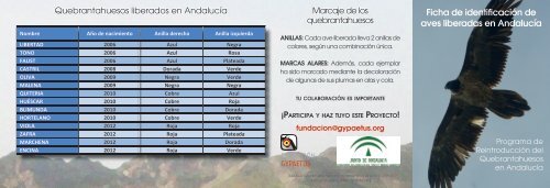 Ficha de indentificación de quebrantahuesos 2012 en pdf