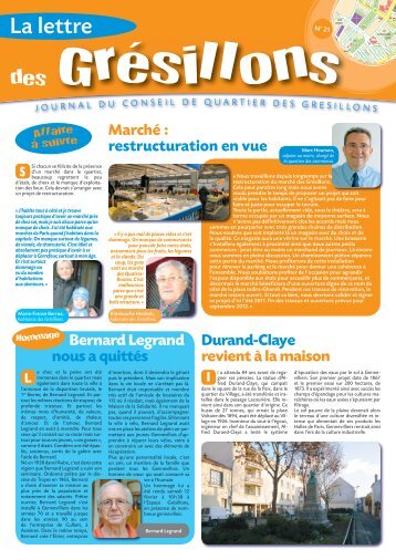 La lettre des Grésillons n°21 - Gennevilliers