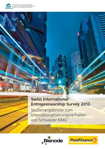 Swiss International Entrepreneurship Survey 2013 - Institute for ...