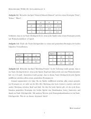 Spieltheorie WS08/09: Aufgabenblatt 3 Aufgabe 3.1 Betrachte das ...