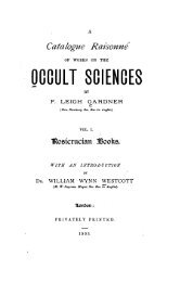 A Catalogue RaisonnÃ© of Works on the Occult Sciences