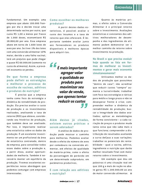 Revista Avicultura - Sindiavipar