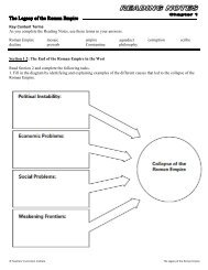 As you complete the Reading Notes, use these terms in your ...