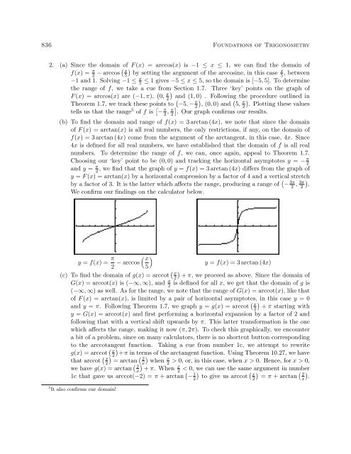 Section 10.6: The Inverse Trigonometric Functions - Ostts.org
