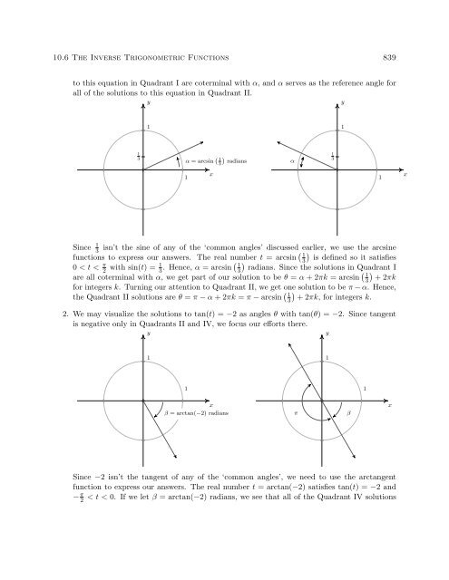 Section 10.6: The Inverse Trigonometric Functions - Ostts.org