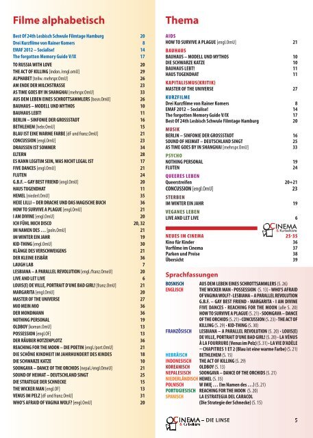 kann man sie downloaden. - Cinema, Kurbelkiste und Die Linse