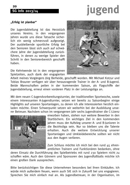 unsere partner - SG Sendenhorst - Fußball