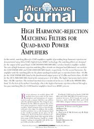 high harmonic-rejection matching filters for quad-band power ...