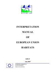 Interpretation Manual of European Union Habitats - EUR27