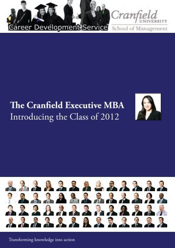 The Cranfield Executive MBA - Cranfield School of Management ...