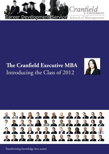 The Cranfield Executive MBA - Cranfield School of Management ...