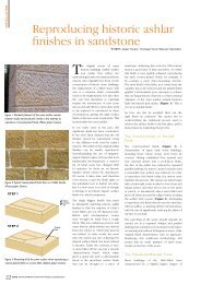 Reproducing historic ashlar finishes in sandstone - Infotile