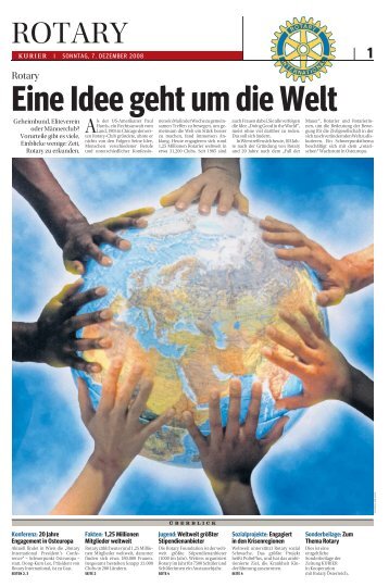 Eine Idee geht um die Welt - ROTARY CLUB Feldbach