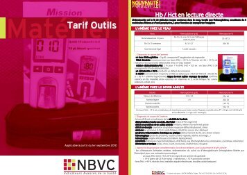 Voir Tarifs & Outils - NBVC