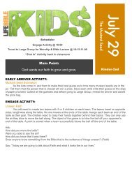 K-2 July 29 - Life Bible Kids