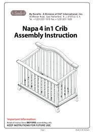 Napa 4 in1 Crib Assembly Instruction - Hayneedle