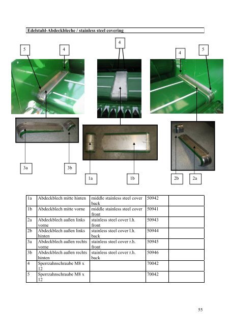 Ersatzteilliste / Spare Parts List 07/2010