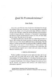 Quid Sit Postmodernismus? / John Deely - Jacques Maritain Center