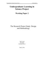 The Research Project Study: Design and Methodology - School of ...