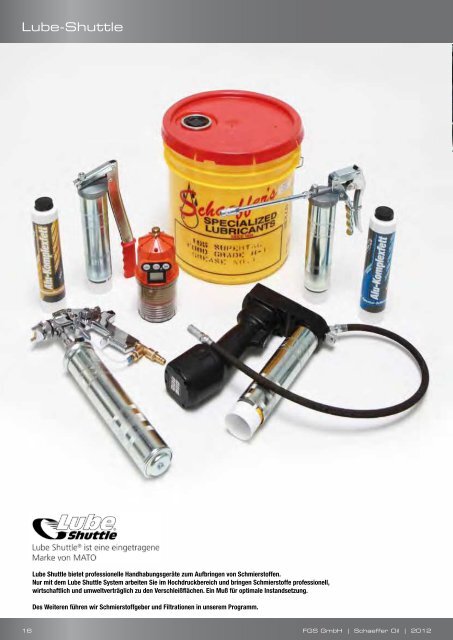 Schaefferoil Katalog 2012 - FGS GmbH