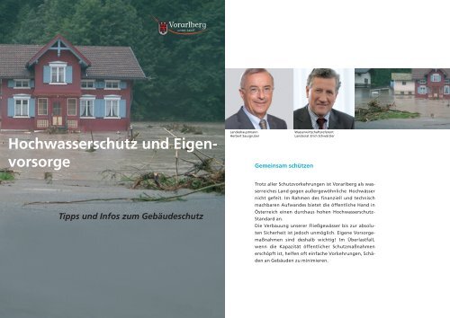 Hochwasserschutz und Eigenvorsorge - Vorarlberg