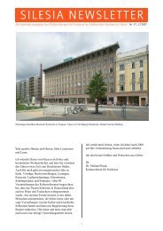 SILESIA NEWSLETTER - Schlesisches Museum zu Görlitz