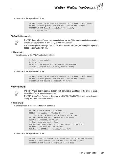 Reports & Queries - Source : www.pcsoft-windev-webdev.com