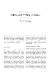 Professional Writing Expertise