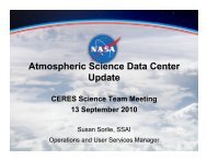 Atmospheric Sciences Data Center (ASDC) Update - ceres - NASA